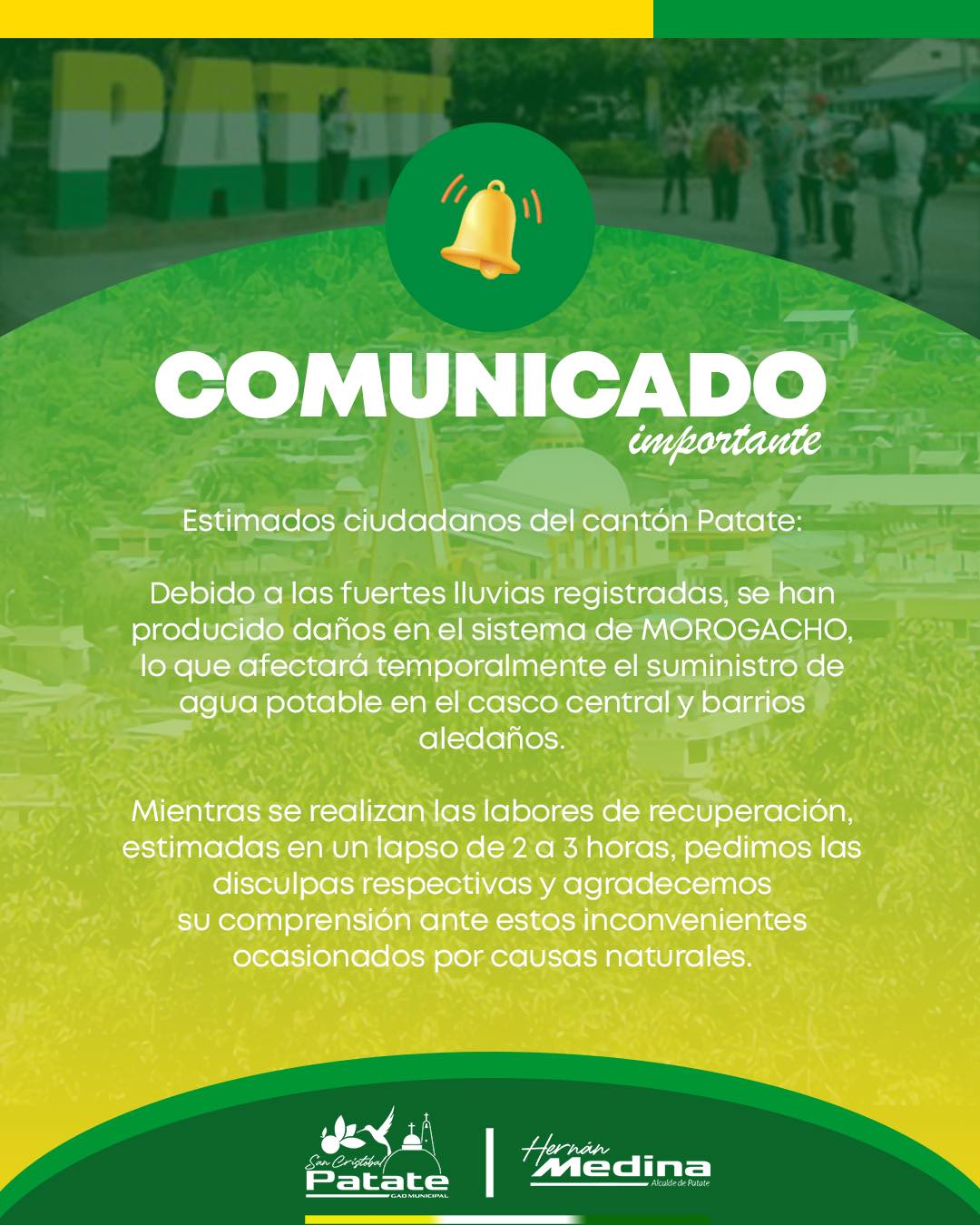 COMUNICADO IMPORTANTE