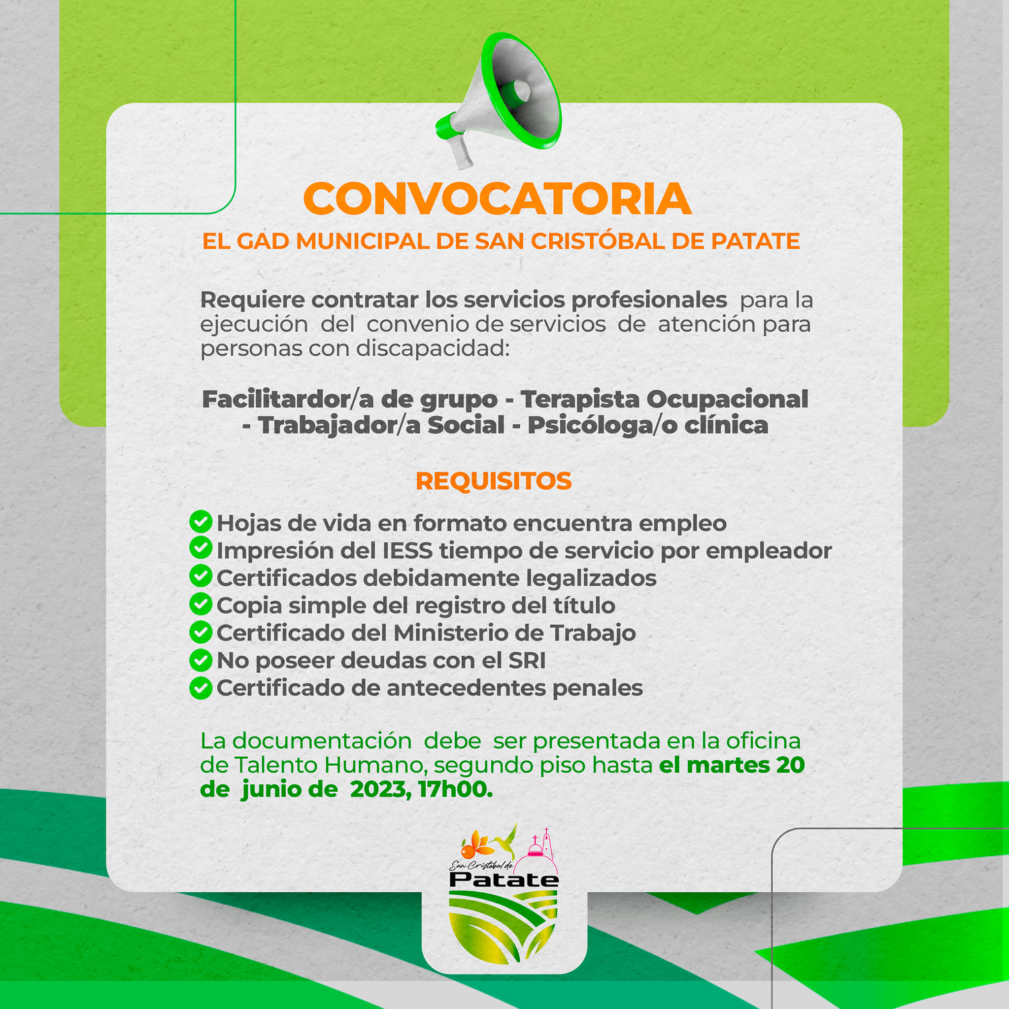 CONVOCATORIA