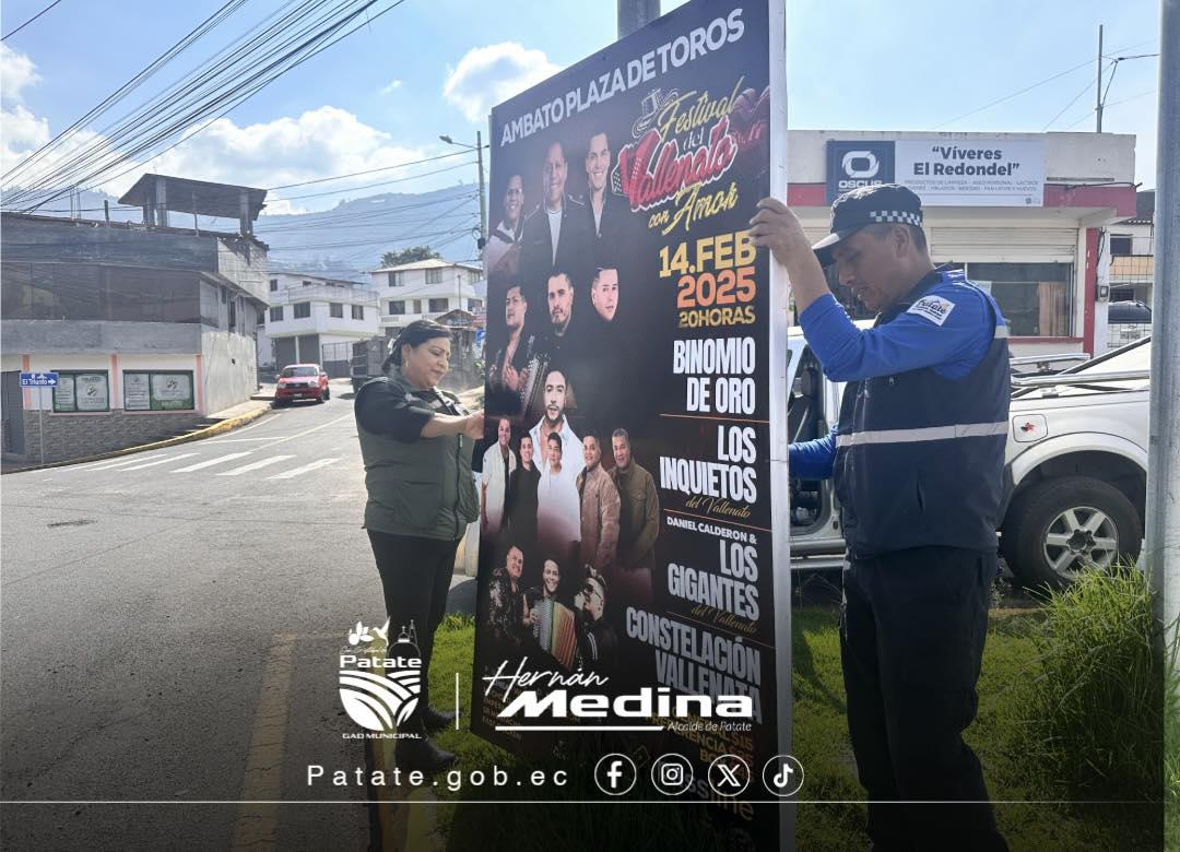 GAD Patate regula el uso de espacios públicos durante la campaña electoral